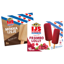 De Friesche Koe frambololly of mokka ijsje